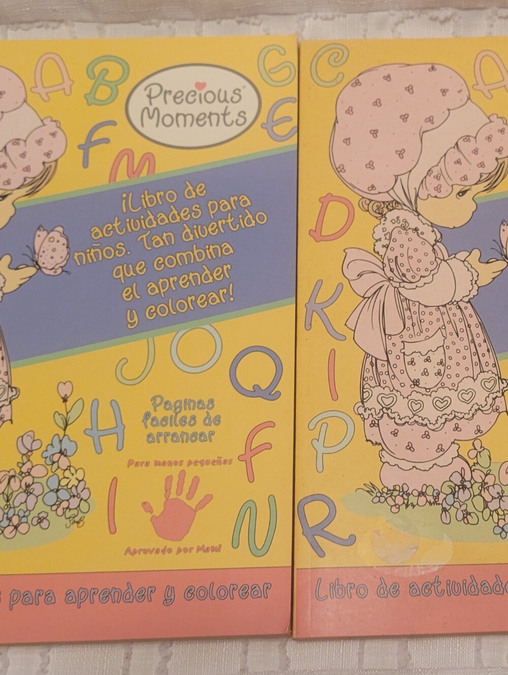 Set of two Vintage Precious Moments Coloring Books from 2004 New/Old Stock